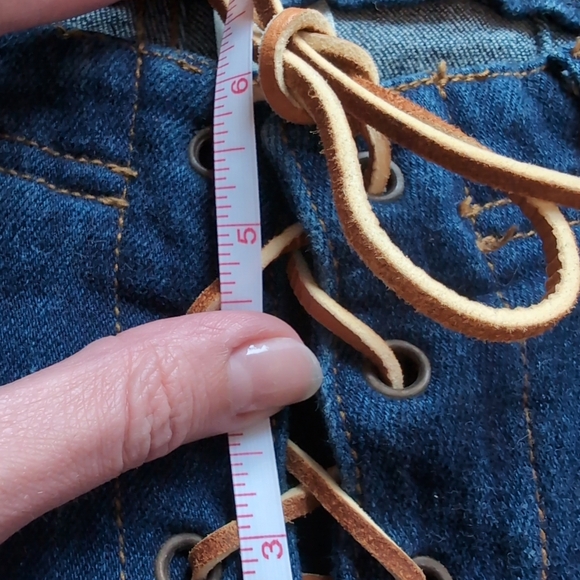 Y2K Frankie B leather lace up jeans - Picture 6 of 8